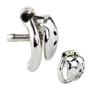 Inverted Chastity Cage Metal Urethral Catheter — product image 1