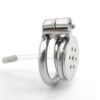 Flat Chastity Cage with Metal Urethral Catheter — product image 7