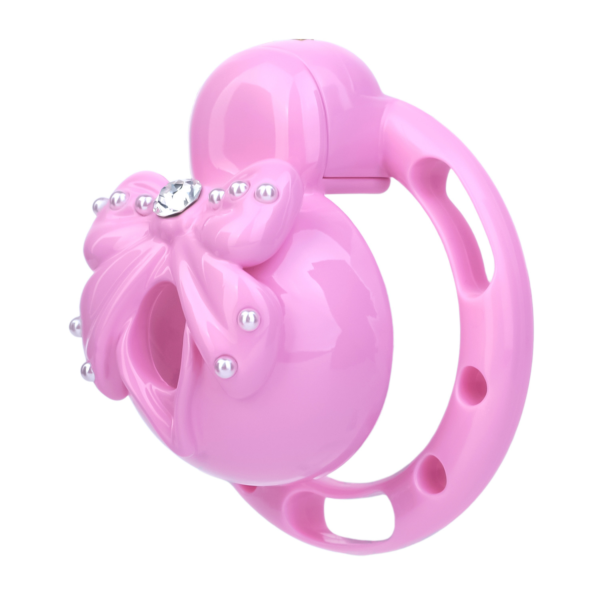 Pink Sissy Bowtie Chastity Cage — product image 7