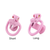 Slave Flat / Negative Chastity Cage with 4 Rings – Multicolor — product image 2