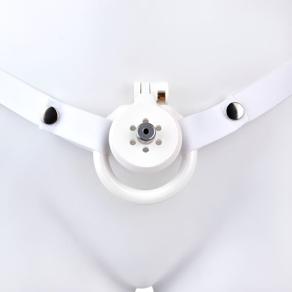 NEW Resin Flat Chastity Cage Set – White — product image 20