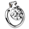 Versatile Flat Chastity Cage with Removable Spikes and Silicone / Metal Catheter — product image 26