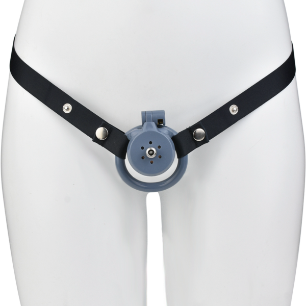 Lightweight Chastity Cage with Removable Inverted Plug and 4 Base Rings — product image 28