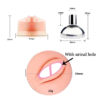 Vagina Shape Sissy Flat Metal Chastity Cage with Urinal Hole — product image 3