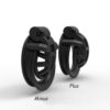 Positive / Negative Resin Chastity Cage Set – Minus / Plus Chastity Device — image 6 Positive / Negative Resin Chastity Cage Set – Minus / Plus Chastity Device — product image 6