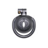 Black Mamba Chastity Cage with Urethral Hole and 4 Penis Rings — product image 3