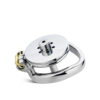 Flat Chastity Cage with Detachable Metal Catheter and Anti-Drop Ring — product image 8