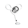 Minimalist Inverted Chastity Cage with Adjustable Nylon Belt — product image 6