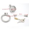 Small Metal Hollowed Chastity Cock Cage with Silicone Catheter — image 5 Small Metal Hollowed Chastity Cock Cage with Silicone Catheter — product image 5