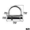 Stainless Steel Prince Albert Chastity Lock — product image 9