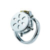 Spiked Flat Chastity Cage with Arc / Round Ring and Screws — product image 1