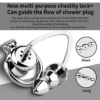 Urethral Inverted Chastity Cage with Detachable Beaded Anal Plug — product image 3