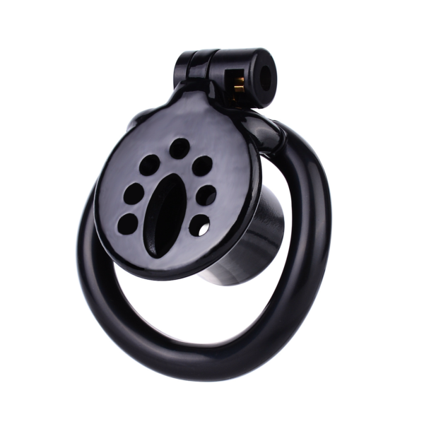 Flat Inverted Chastity Cage with 4 Base Rings and Adjustable Strap — product image 6