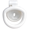 Rose Flat Chastity Cage with 4 Rings – Black / Pink / White — product image 21