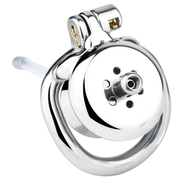 Sleek Inverted Chastity Cage with Removable Soft Silicone Catheter — image 6 Sleek Inverted Chastity Cage with Removable Soft Silicone Catheter — product image 6