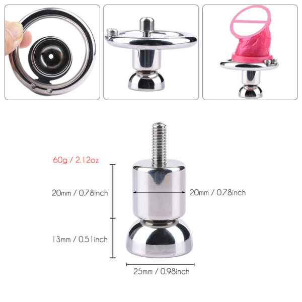Inverted Negative Chastity Penis Cage with Removable Dildo — product image 6