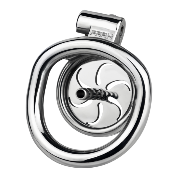 Flat Metal Chastity Cage with Strap and Catheter — product image 15
