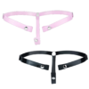 Soft Silicone Strap for Chastity Cages – Light Pink & Black — image 1 Soft Silicone Strap for Chastity Cages – Light Pink & Black — product image 1