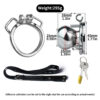 Butterfly Inverted Chastity Cage with PU Belt and Silicone Catheter — product image 17