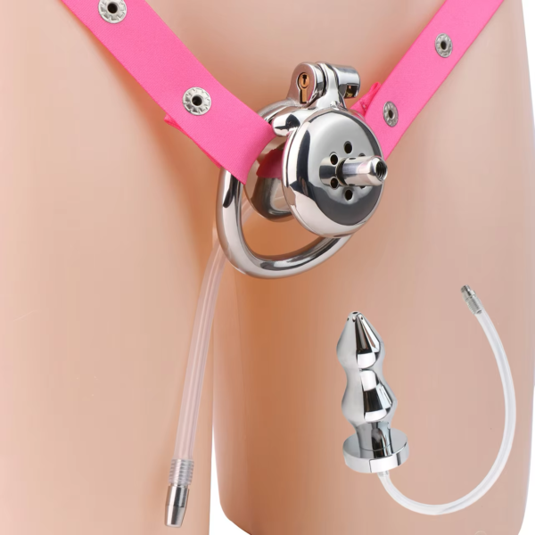Urethral Inverted Chastity Cage with Detachable Beaded Anal Plug — product image 16