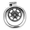 Versatile Flat Chastity Cage with Removable Spikes and Silicone / Metal Catheter — product image 25