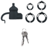 Silicone Baby Bottle Chastity Cage with 4 Locking Rings — product image 15