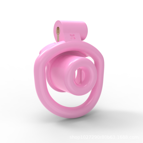 Tiny Inverted Chastity Cage with 4 Cock Rings — product image 5