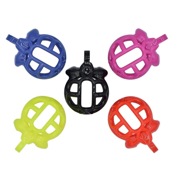 Micro / Small Plastic Chastity Cage with 4 Penis Rings — product image 2