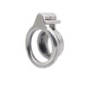 Sissy Flat Metal Chastity Cage – AntiOff Penis Ring Urinary Hole — product image 3