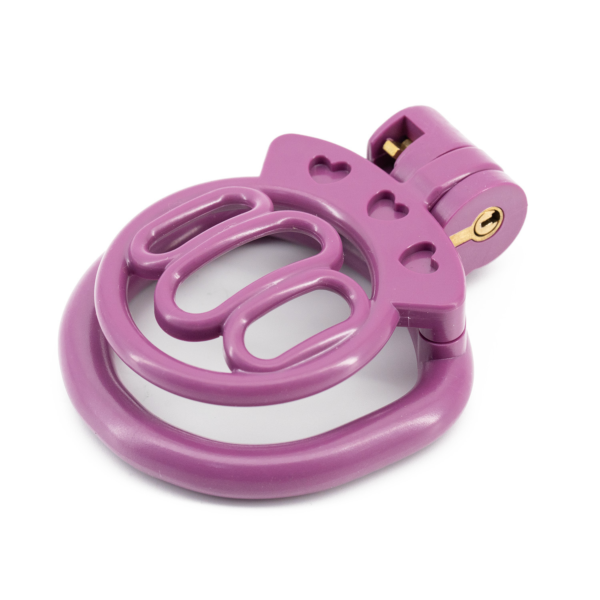 Plastic Flat Chastity Cage with 4 Rings – Multicolor — product image 8