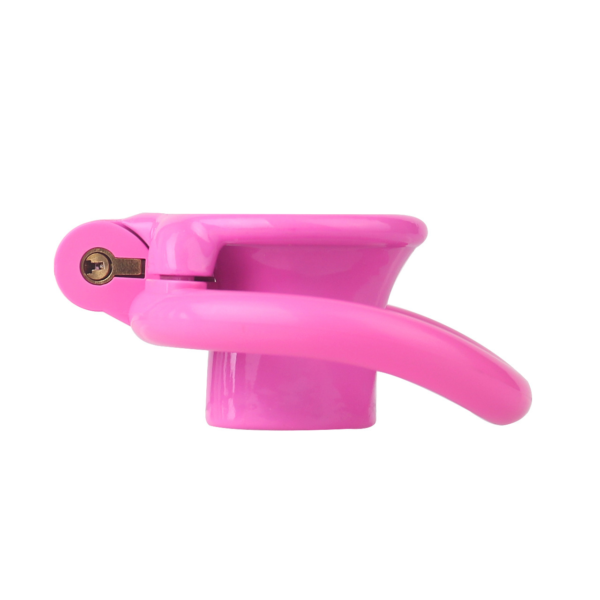 Flat Inverted Chastity Cage with 4 Base Rings and Adjustable Strap — product image 8