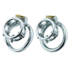 Spiked Chastity Ring Cage – Bolted Metal Cock Cage — product image 1