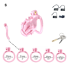 Pink Chastity Cage with Detachable Silicone Spikes — product image 8