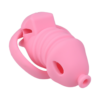 Soft Silicone Chastity Cage with Invisible Lock and 4 Base Rings — product image 8