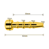 Gold Sunflower Tiny Chastity Cage — product image 25