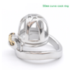 Small Hollowed Metal Chastity Cage with Urine Hole — product image 7