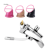 Inverted Chastity Cage with Dildo and Silicone Urethral Tube — product image 2