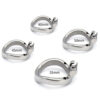 Short chastity cage in Stainless Steel with holes — product image 8