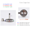 Flat Chastity Cage with Urine Hole / Metal Catheter and Strap — product image 7