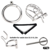 Stainless Steel PA Chastity Cage with Adjustable Strap — product image 21
