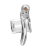 Tiny Inverted Chastity Cage with 4 Cock Rings — product image 12