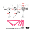 Minimalist Inverted Chastity Cage with Adjustable Nylon Belt — product image 2