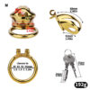 Gold Metal Classic Chastity Cage – S / M / L — product image 3