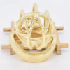 Curved Metal Gold Chastity Cage — product image 6