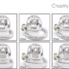 Small Hollowed Metal Chastity Cage with Urine Hole — product image 8