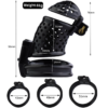 Dual-Lock 3D Printed Resin Chastity Cage with Removable Cap — product image 17