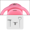 Soft Silicone Chastity Cage with Invisible Lock and 4 Base Rings — product image 5