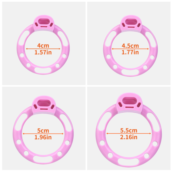 Pink Sissy Bowtie Chastity Cage — product image 3