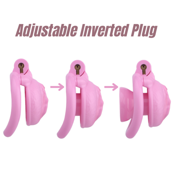 Realistic Clit Chastity Cage with Adjustable Inverted Plug — product image 2