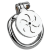 Flat Metal Chastity Cage with Strap and Catheter — product image 13